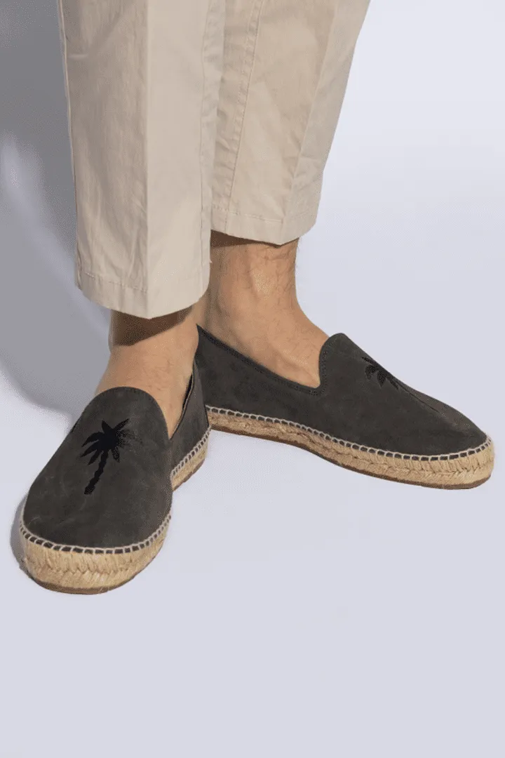 Suede Flat Espadrilles