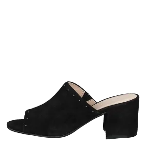 Suede Mule Sandal Jfm17 110 - Black 10