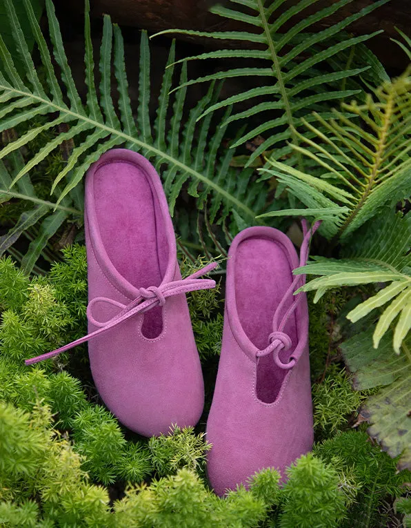 Summer Comfortable Suede Mules Slippers 34-42