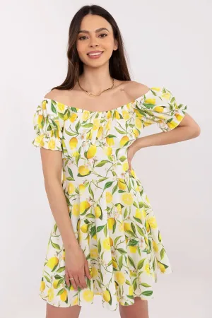 Summer dress in a juicy lemon print