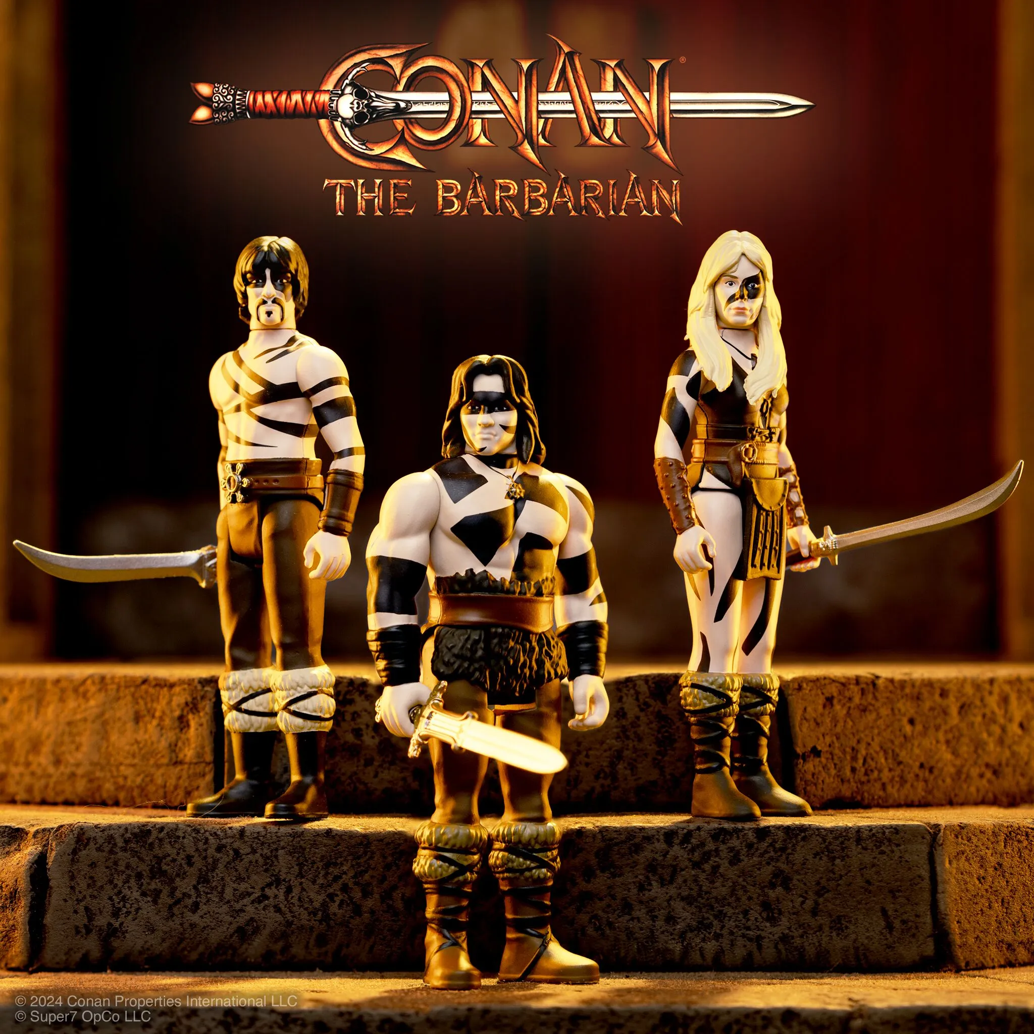 Super7 x CONAN THE BARBARIAN - CONAN (WAR PAINT) ReAction Figure
