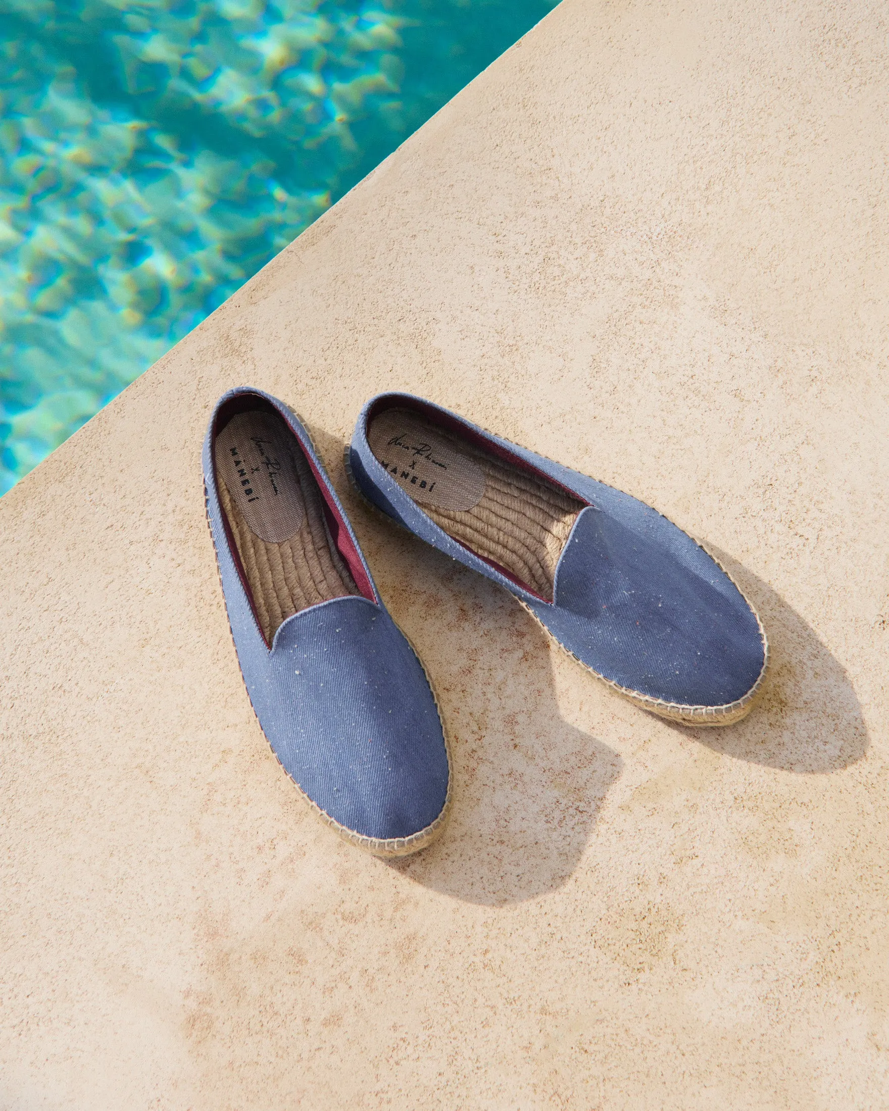 Tangana Denim Espadrilles - Q77C0 - Luca Rubinacci x Manebí Blue Jeans