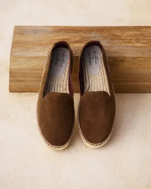 Tangana Suede Espadrilles - Q72C0 - Luca Rubinacci x Manebí Tobacco