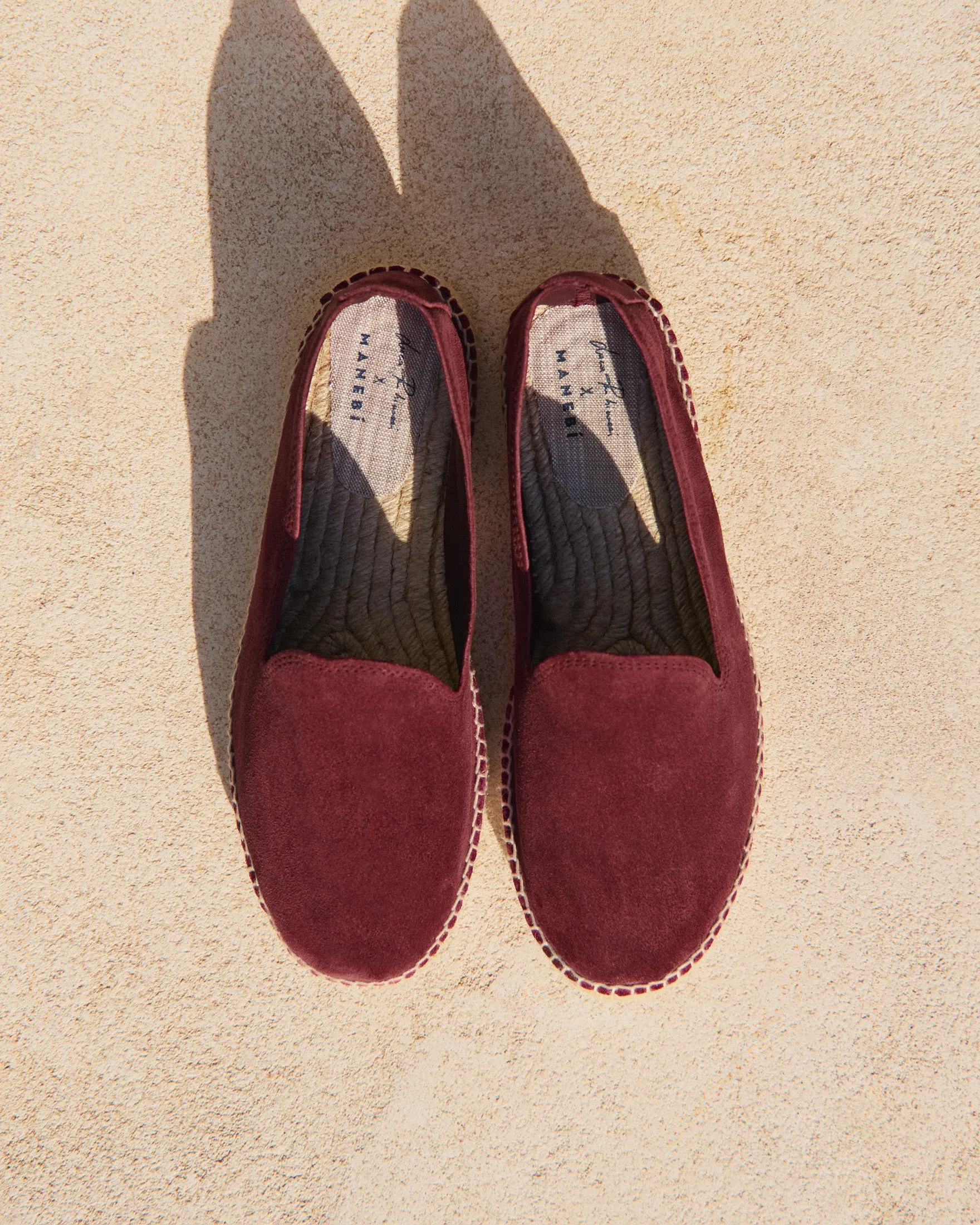 Tangana Suede Espadrilles - Q73C0 - Luca Rubinacci x Manebí Wine