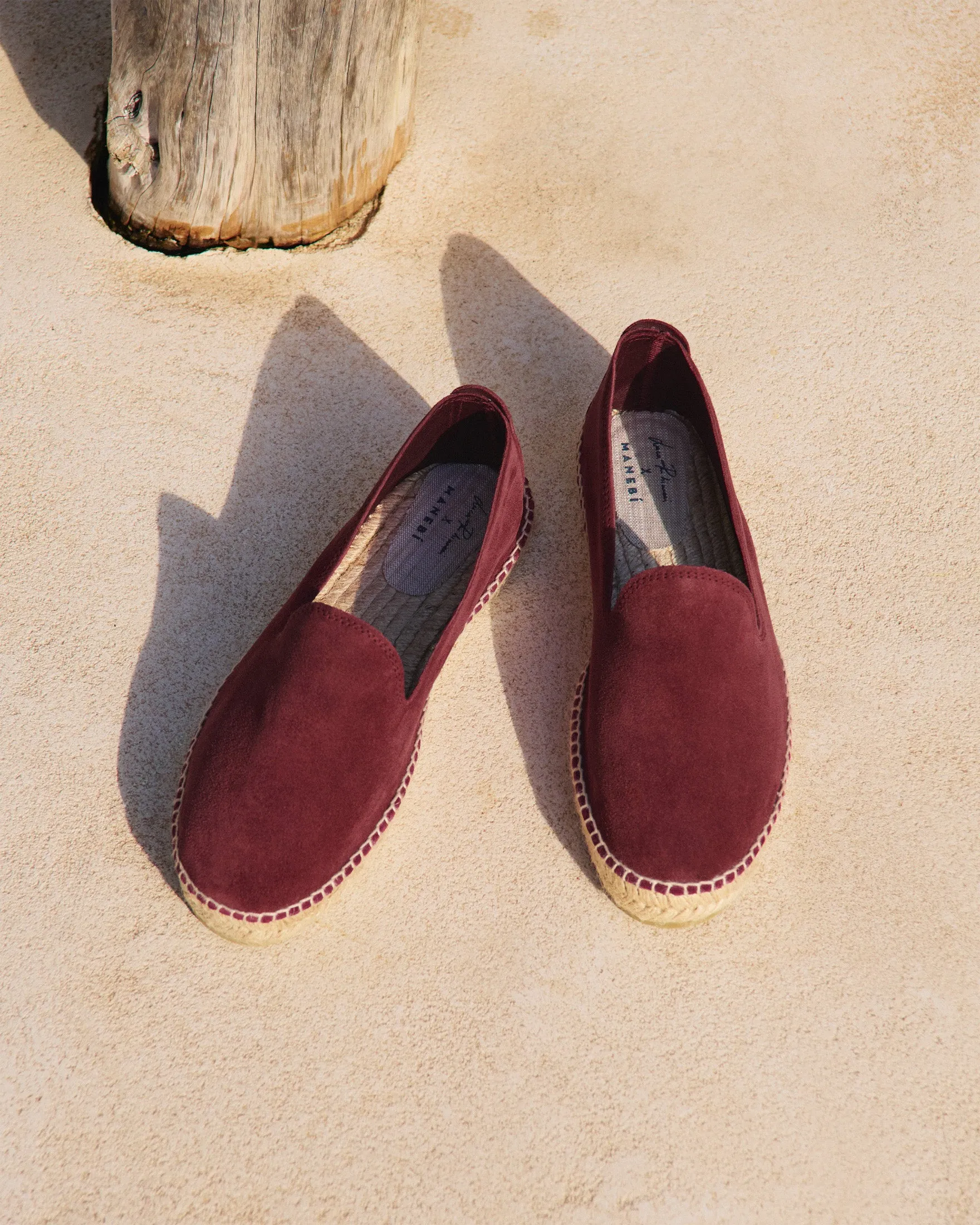 Tangana Suede Espadrilles - Q73C0 - Luca Rubinacci x Manebí Wine