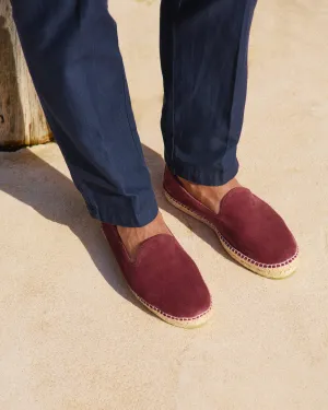 Tangana Suede Espadrilles - Q73C0 - Luca Rubinacci x Manebí Wine