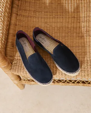 Tangana Suede Espadrilles - Q74C0 - Luca Rubinacci x Manebí Navy Blue