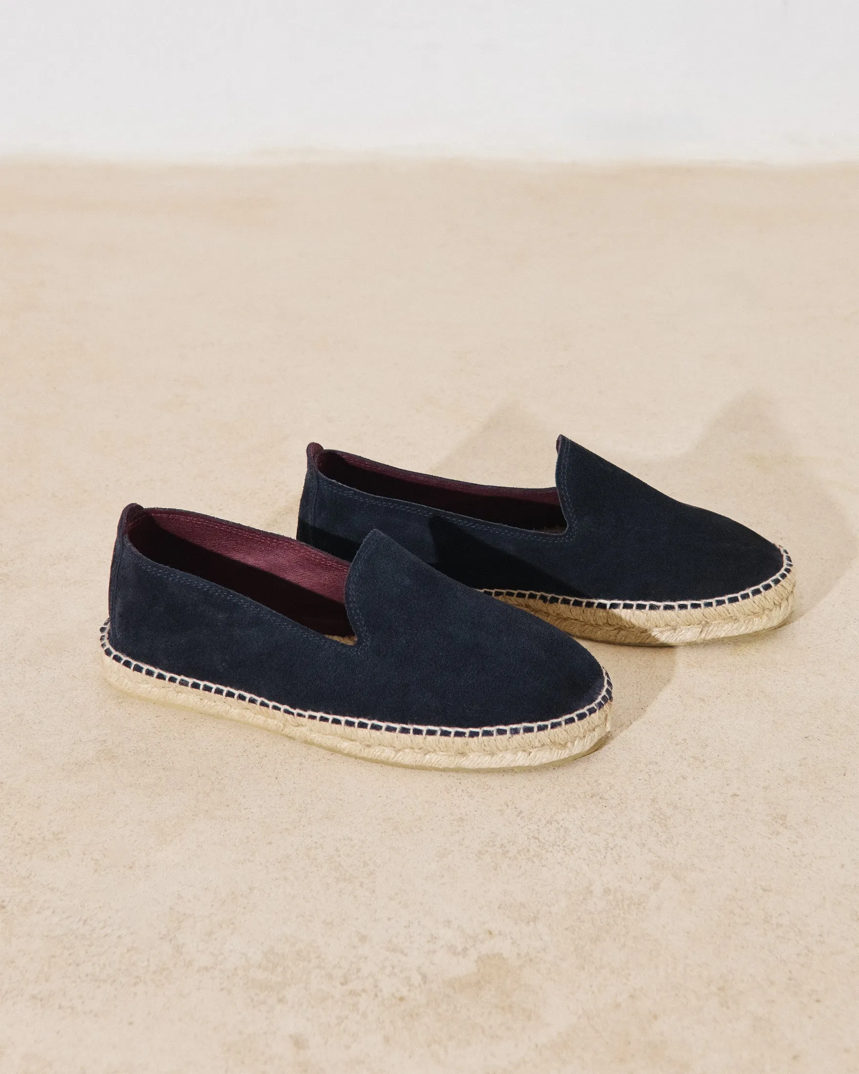 Tangana Suede Espadrilles - Q74C0 - Luca Rubinacci x Manebí Navy Blue