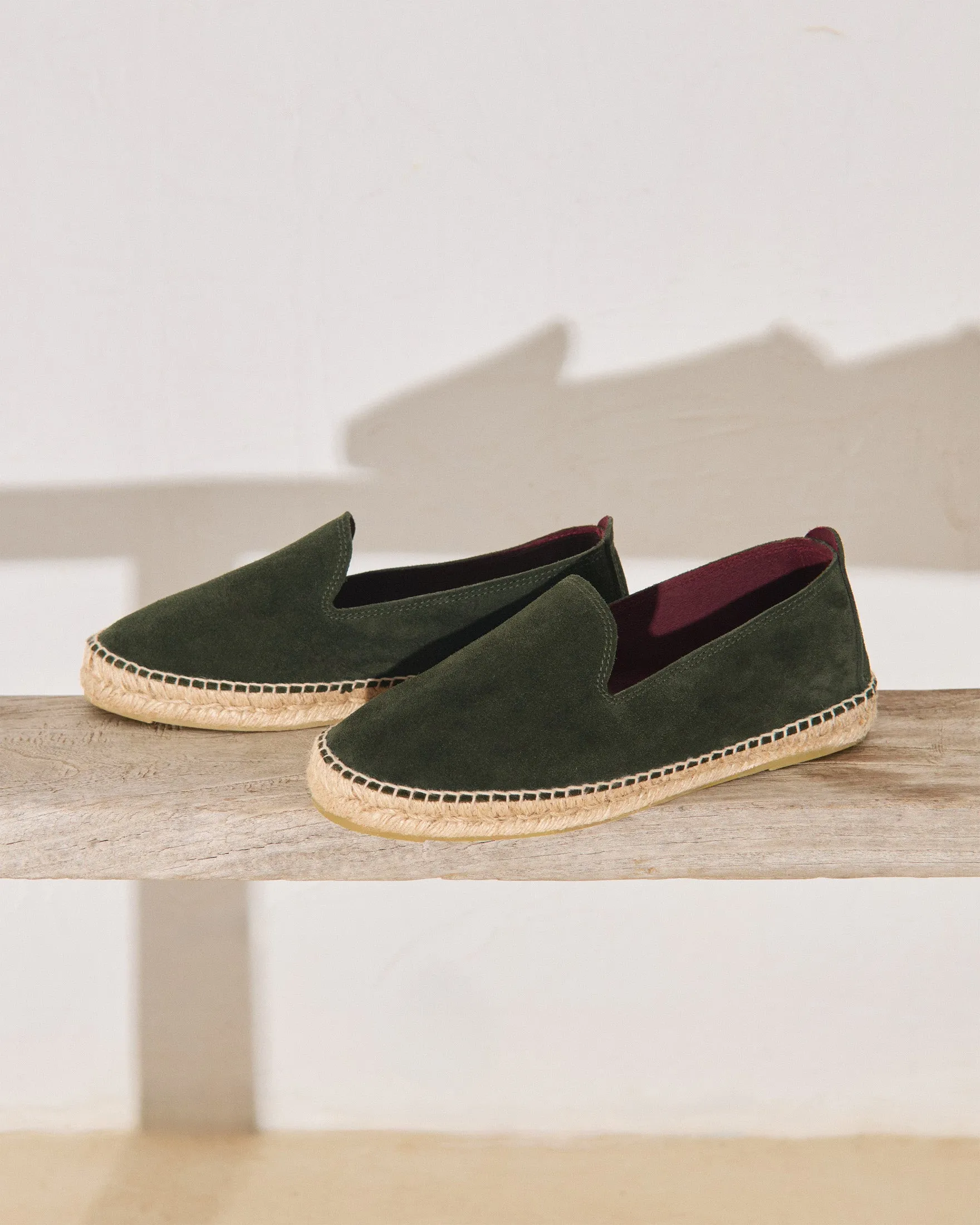 Tangana Suede Espadrilles - Q75C0 - Luca Rubinacci x Manebí Forest Green