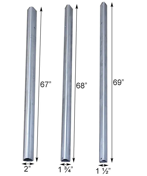 Telescoping Bat House Pole with Ground Socket and Adapter