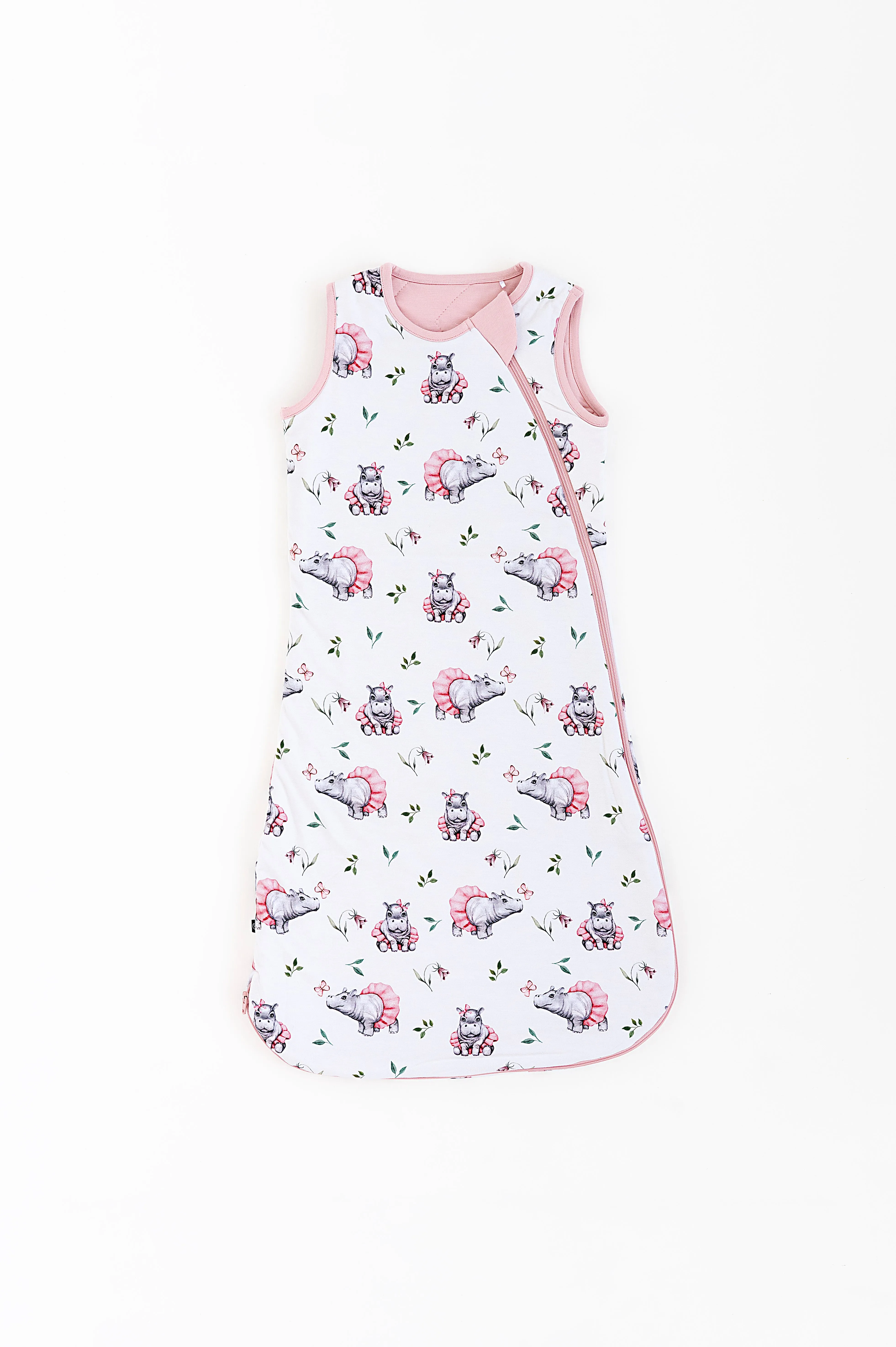 The Sleepy Sloth Tutu Cute Hippo Ballerina Print 1.0 TOG Sleep Sack