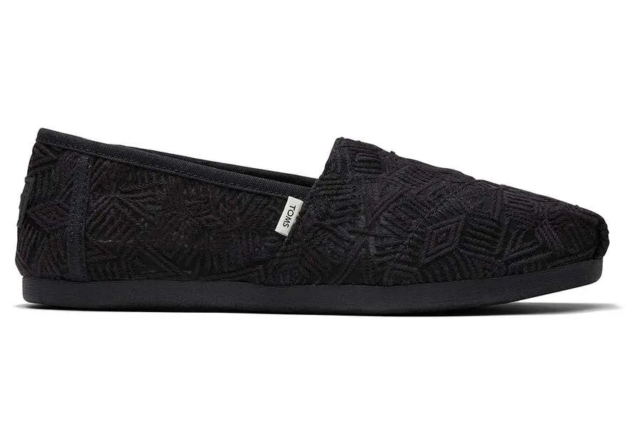 TOMS GEO LACE-BLACK
