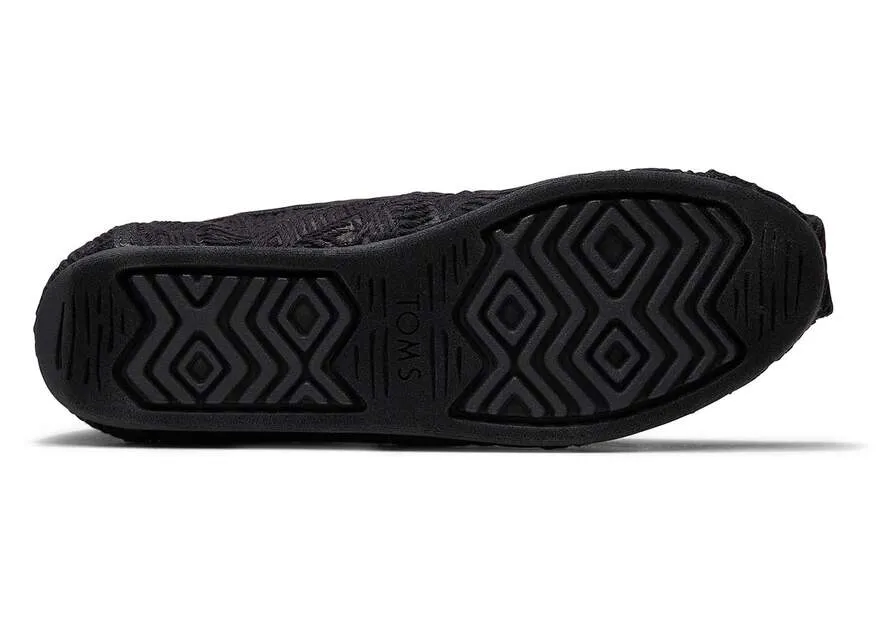 TOMS GEO LACE-BLACK
