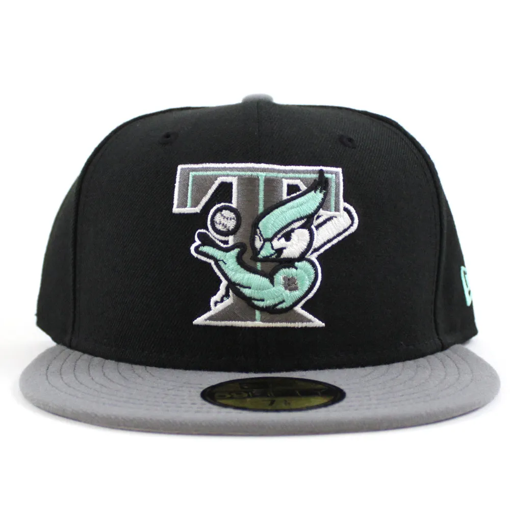 Toronto Blue Jays New Era 59FIFTY Fitted Hat (BLACK Cool Gray GrayY Under brim)
