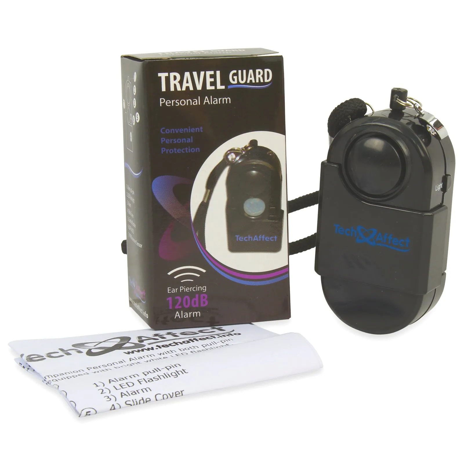 TravelGuard Personal Security Alarm - Panic Alarm for home or travel