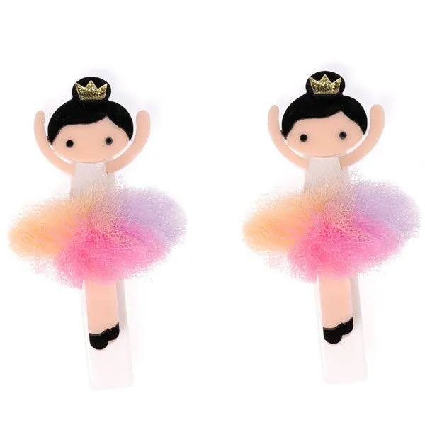 Tulle Tutu Ballerina Alligator Clips