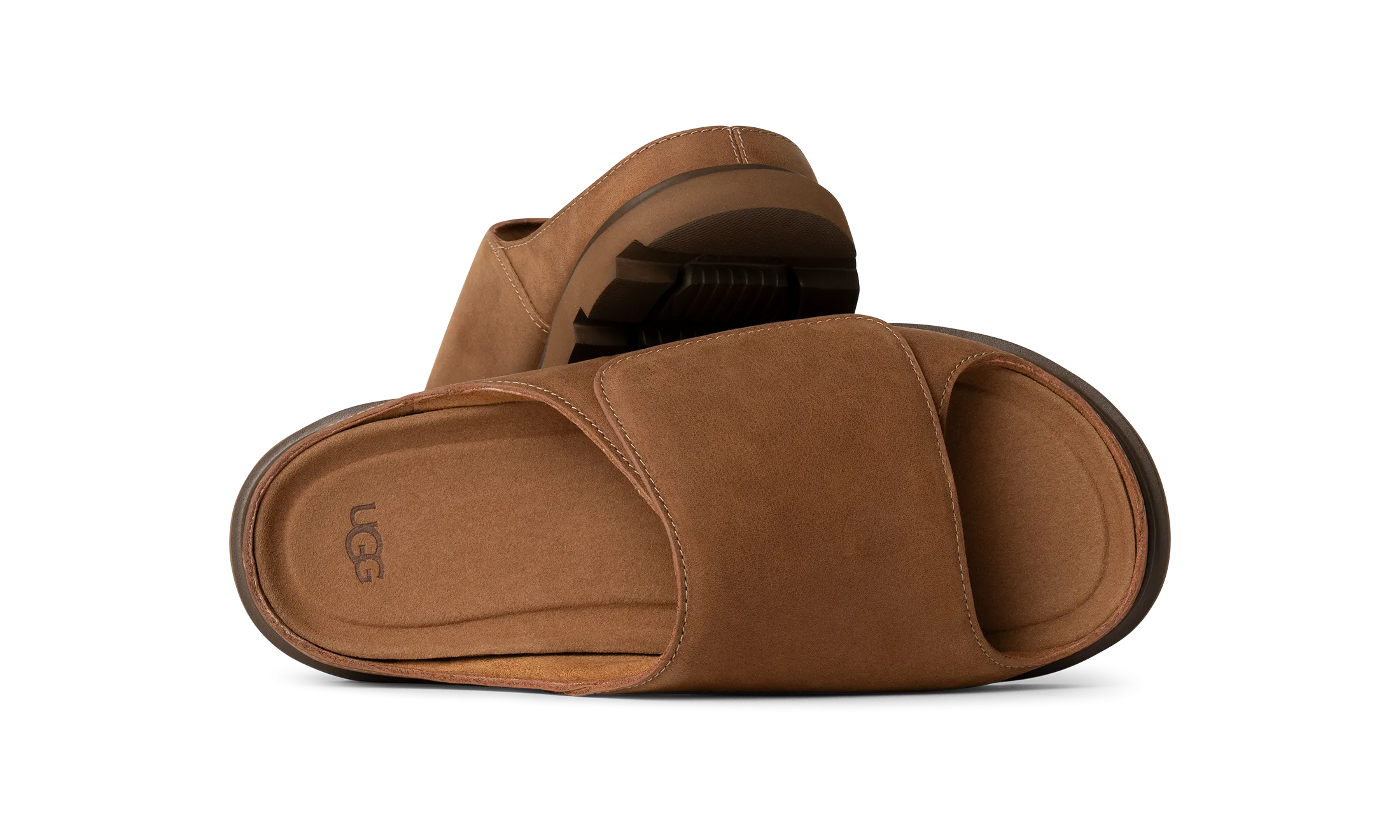 UGG Men's Solano Slide Sandal - Chestnet