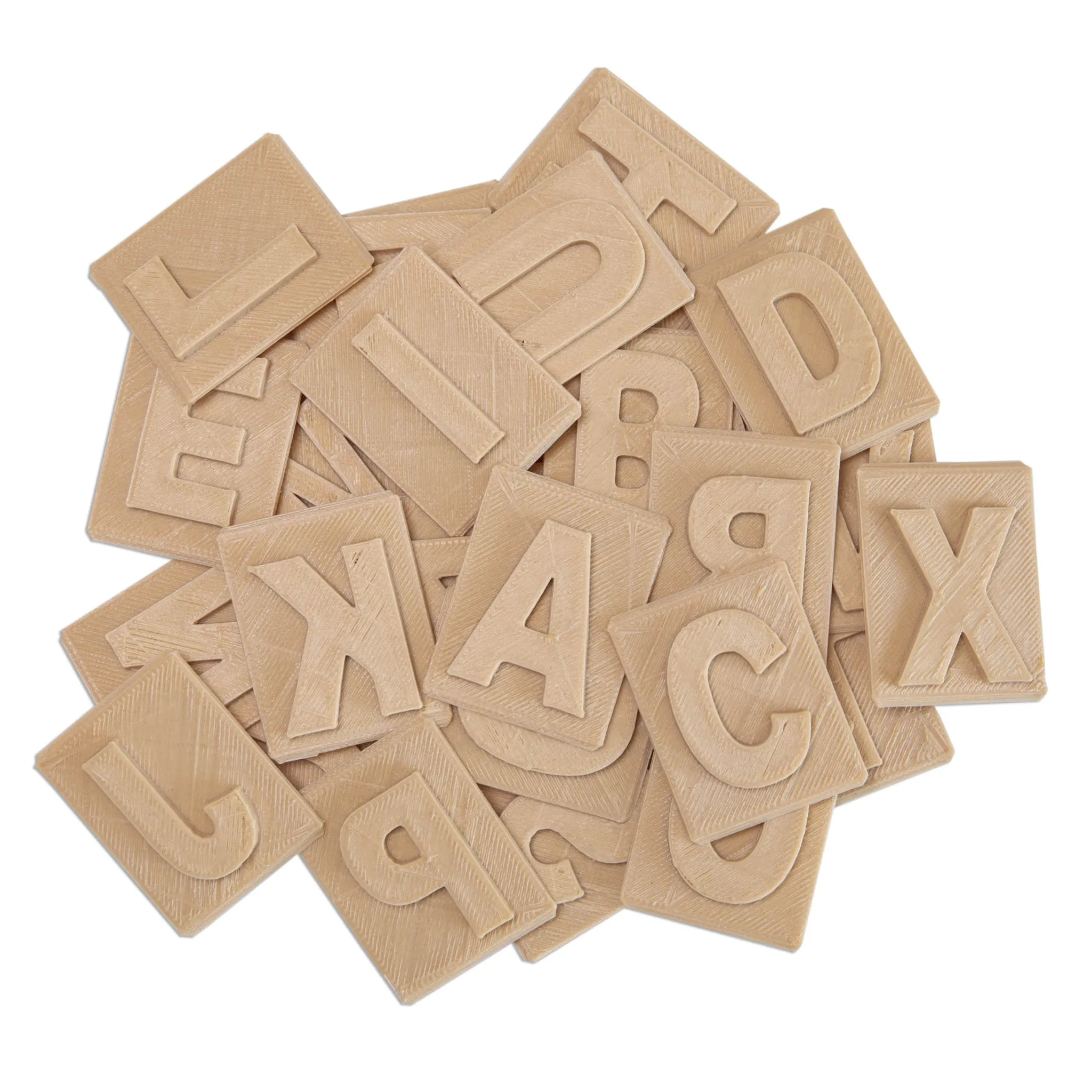 Upper Case Alphabet Eco Stamp Set (with handle)