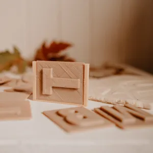 Upper Case Alphabet Eco Stamp Set (with handle)