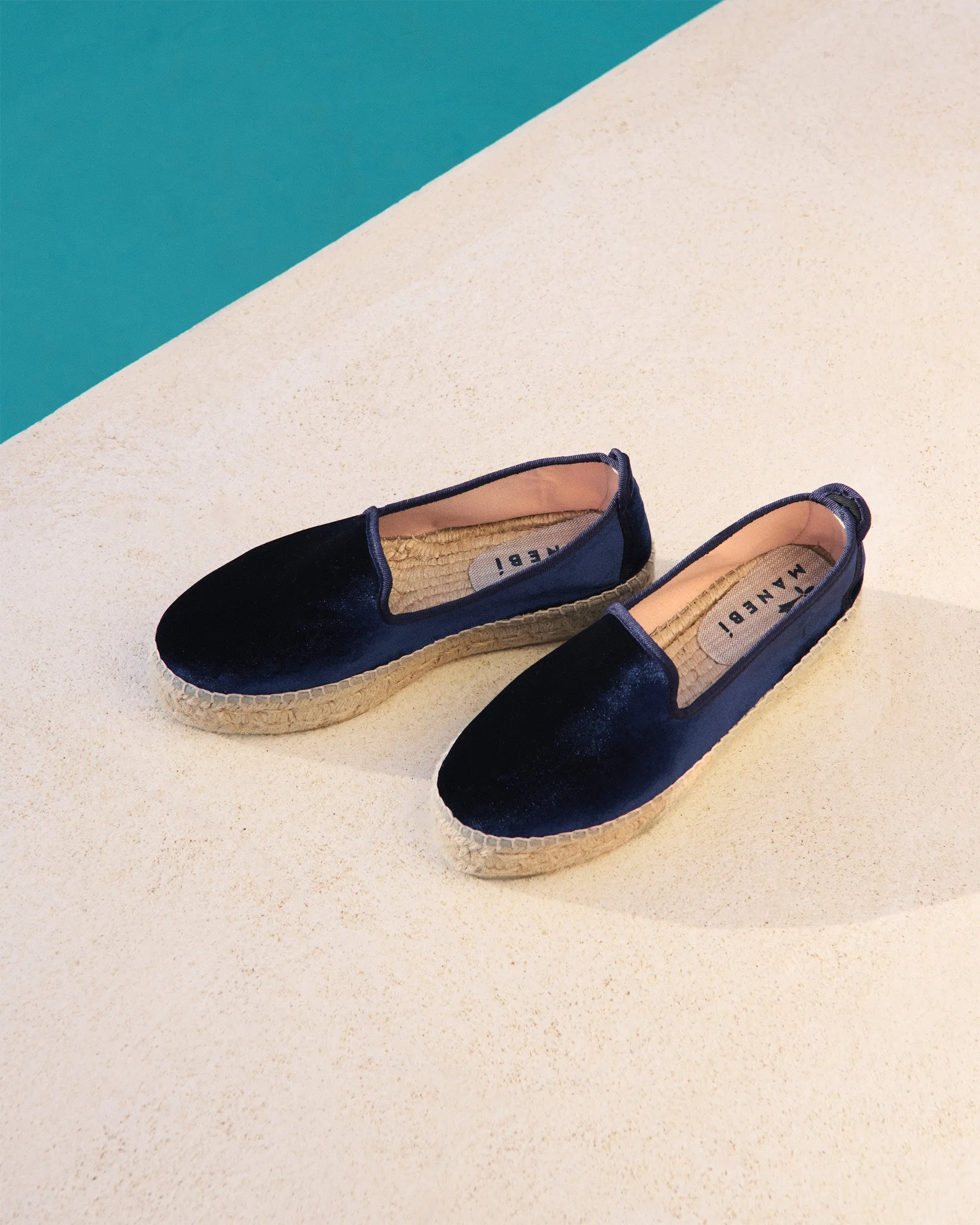 Velvet Double Sole Espadrilles - Z80D0 - Monaco Navy Blue
