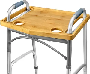 Walker Tray Table with Cup Holder Mobility Table Tray for Folding Walkers Foldab