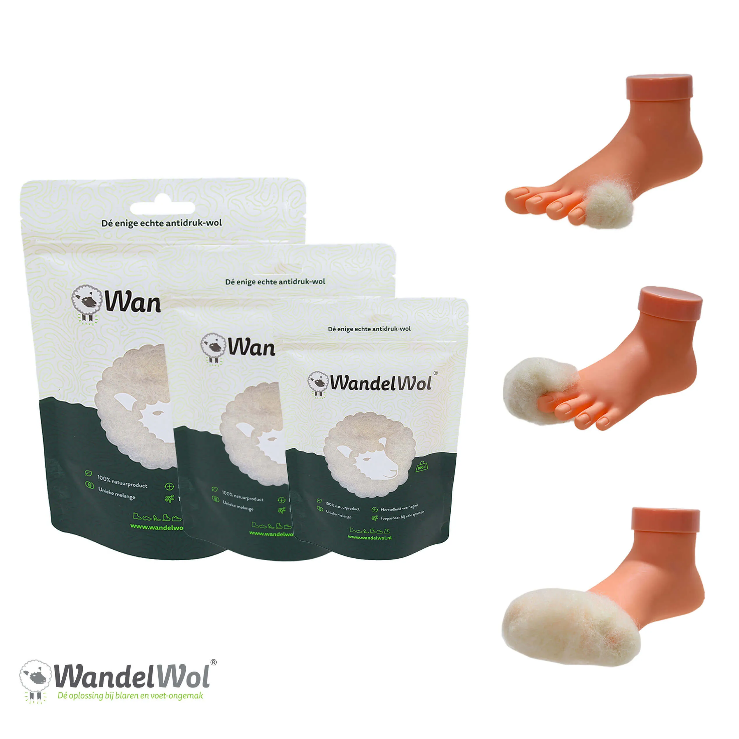 Walking Wool - anti-pressure wool | wool for in your shoes