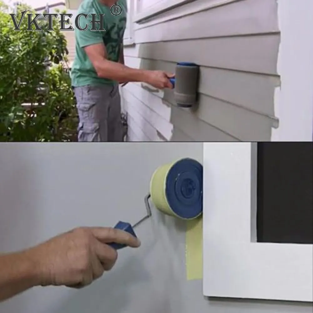 Wall Paint Roller Multifunctional Corner Brush Handle Household Painting 5pcs