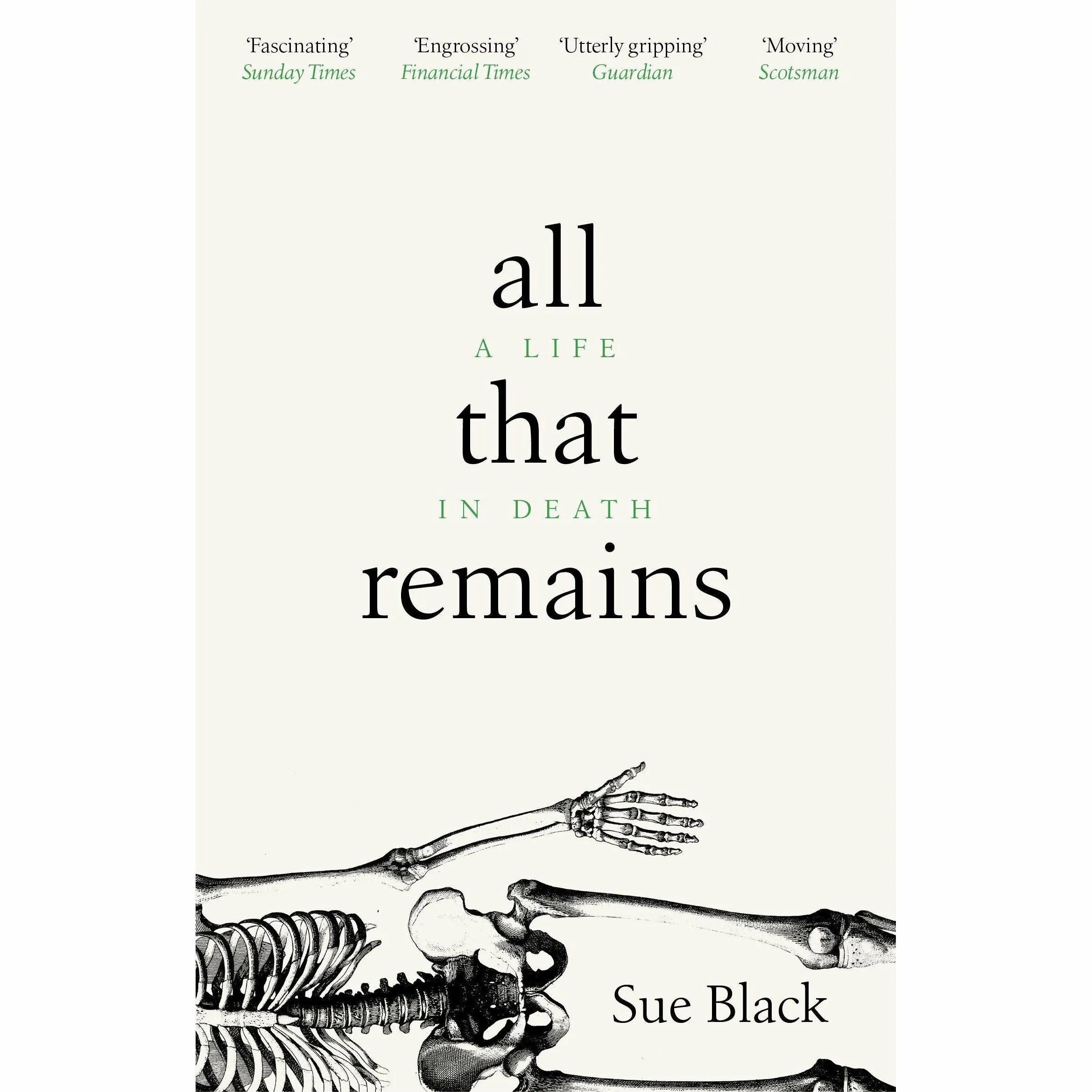 Where Does it Hurt By Max Pemberton & All That Remains A Life In Death By Professor Sue Black 2 Books Collection Set