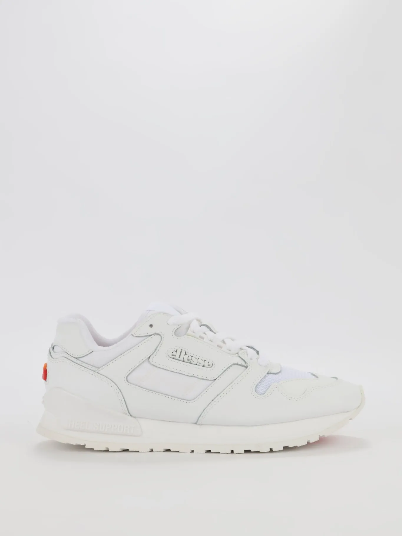 White Low Top Leather Trainers