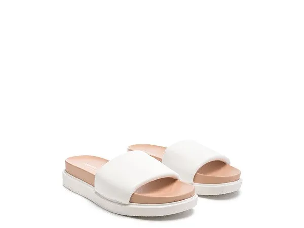 white MOULDED POOL SLIDES