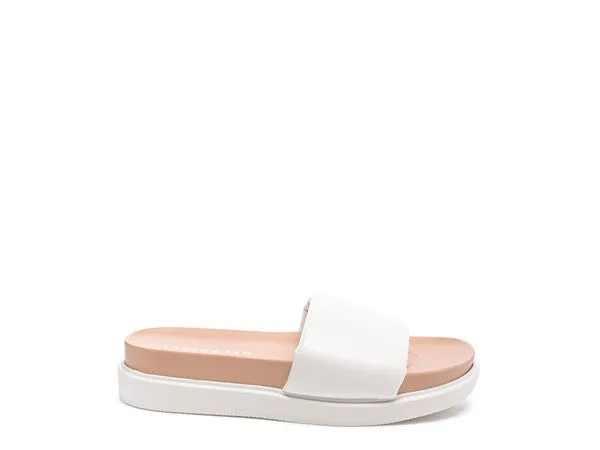 white MOULDED POOL SLIDES