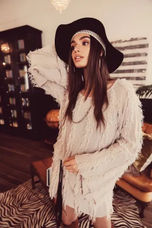 Wide Neck Raglan Sweater Dress
