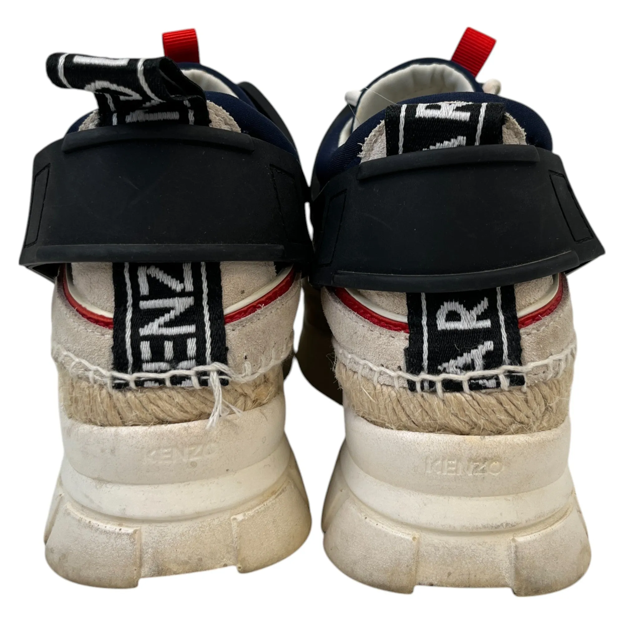 Women's K-Lastic Lace Espadrilles Low Trainers Navy Size EU 35 / UK 2