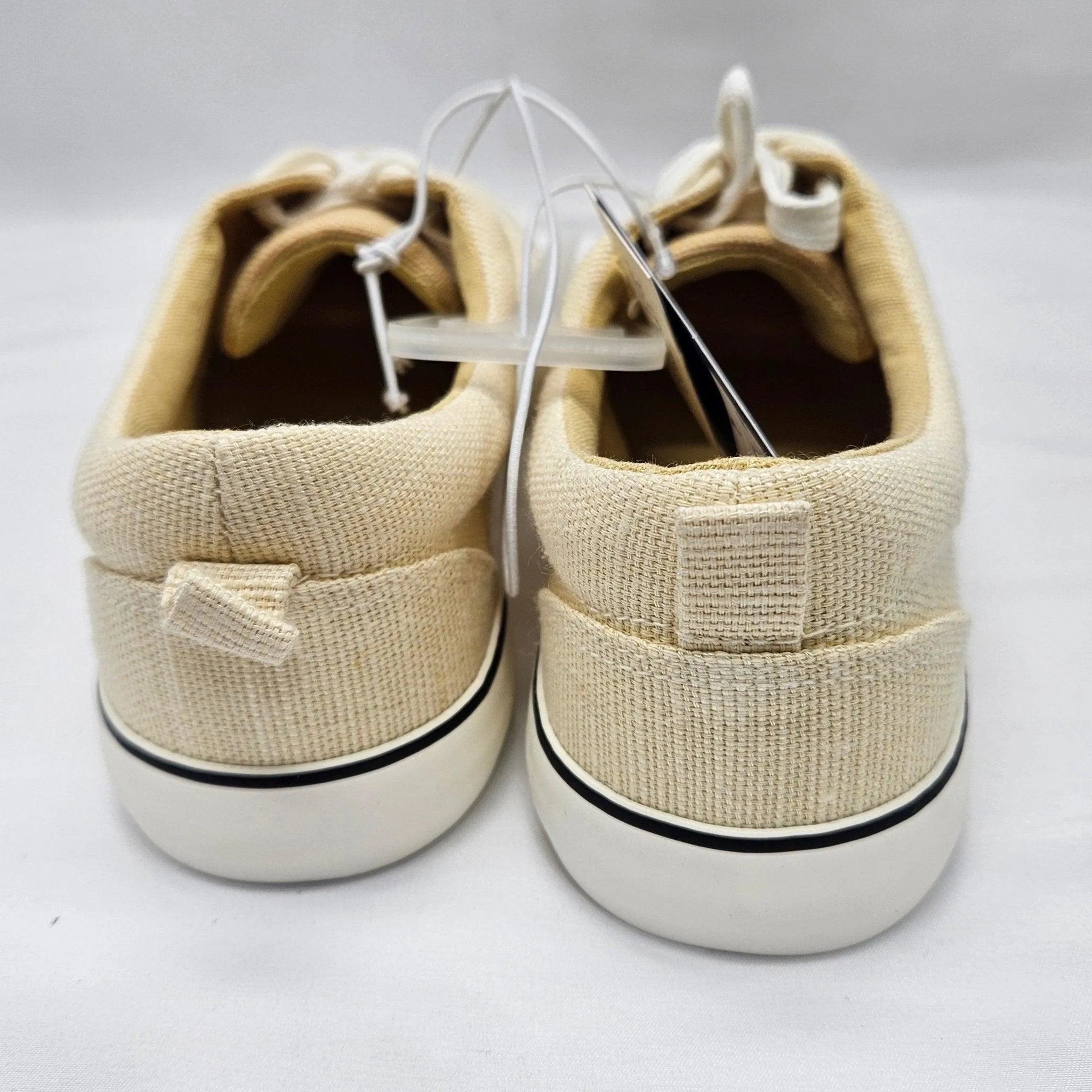 Women's Yellow Canvas Lace Up Shoes