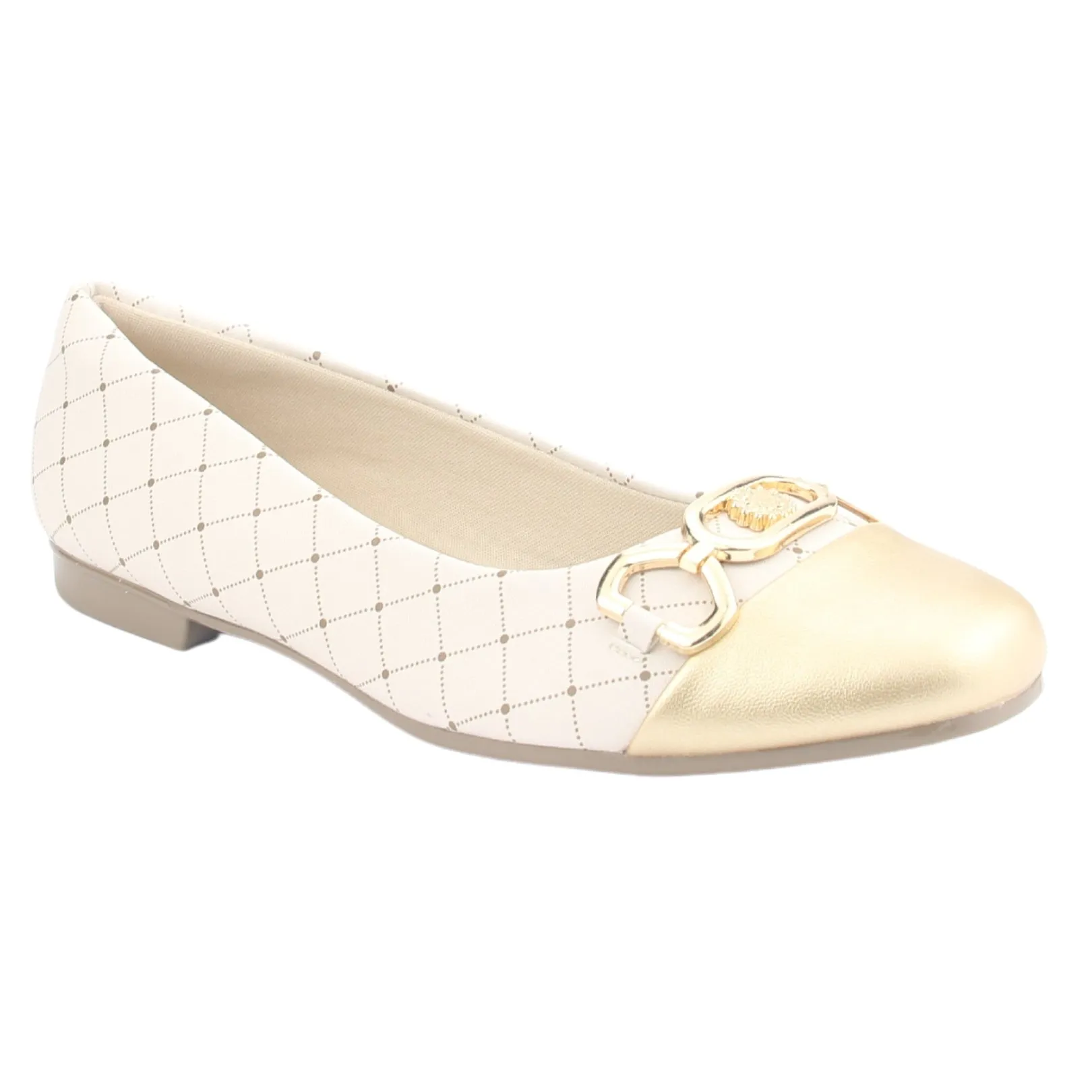 Zapato Chalada Mujer Nazzer-2 Dorado Casual